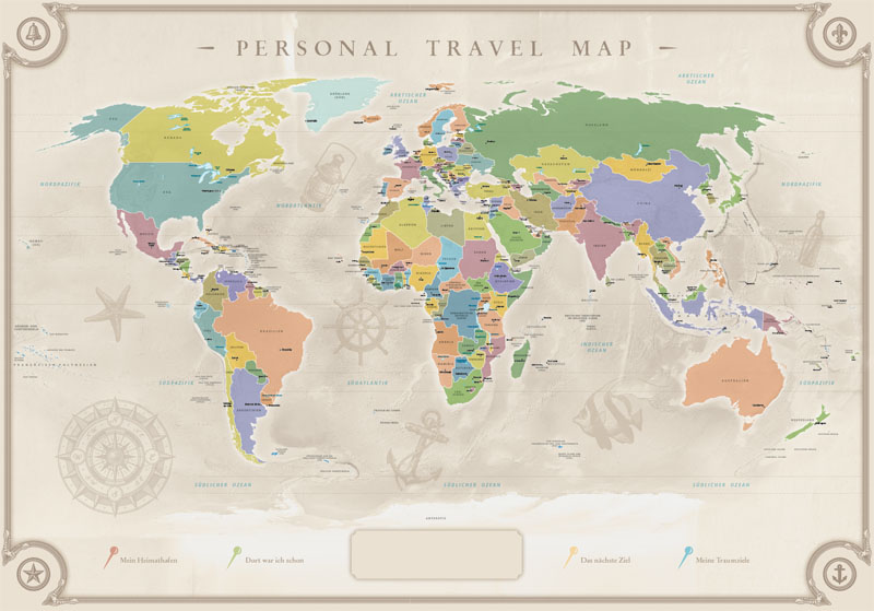 Scratch Off World Map